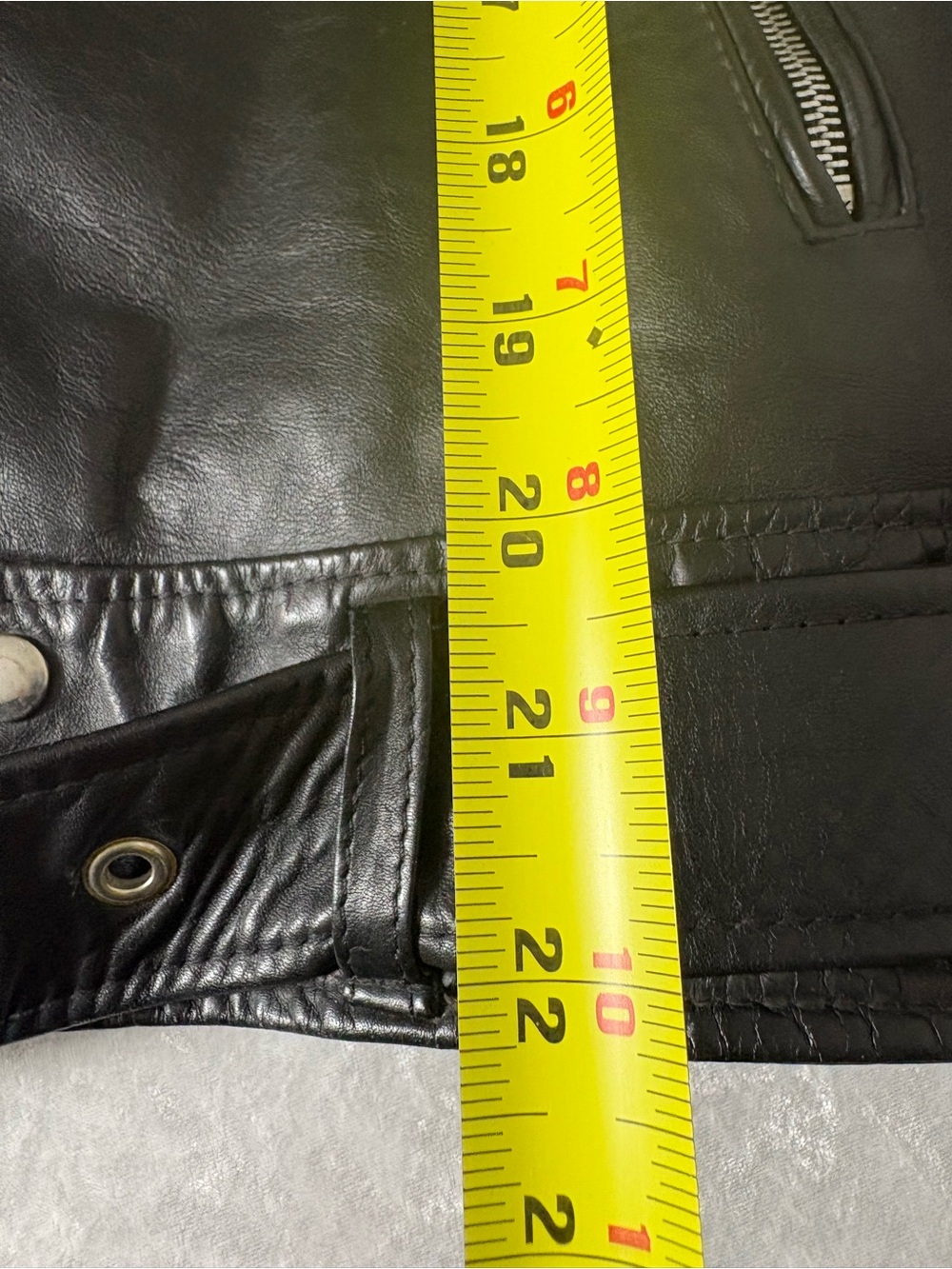 Luxurious Black Leather Biker Jacket - Picture 7 of 10